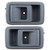 ECCPP Door handles Interior Inside Inner Front Driver Passenger Side Replacement for 2001 2002 2003 2004 Toyota Tacoma Gray(2pcs)