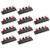 uxcell 4 Way Spring Speaker Terminal Clip Push Release Connector Audio Cable Terminals Strip Block WP4-7 10Pcs