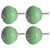 uxcell 4pcs Ceramic Knobs Vintage Knobs Drawer Round Pull Handle Furniture Drawer Cupboard Wardrobe Dresser Door Decorative Green