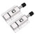 uxcell Door Barrel Bolt, Stainless Steel 304 Security Push Button Spring Loaded Latch, 2 Pcs