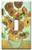 Art Plates - Single Gang Toggle OVERSIZE Switch Plate/OVER SIZE Wall Plate - Van Gogh: Sunflowers