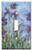 Art Plates - Single Gang Toggle OVERSIZE Switch Plate/OVER SIZE Wall Plate - Monet: Irises