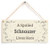 Meijiafei A Spoiled Schnauzer Lives Here - Lovely Home Accessory Gift Sign for Dog Owners 10"x5"