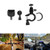 RC GearPro Universal Bicycle Mount Clamp Holder 360°Rotary Bike Bracket Stand with Expanding Adapter for DJI Osmo Pocket Handheld Gimbal Camera