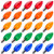 Brightown 25 Pack C9 Incandescent Bulb, C9 Replacement Bulb for Christmas String Light, E17 Intermediate Base, 7 Watt, Multi