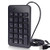 KEY IDEA Wired Numeric Keypad 23Keys Number Pad for Laptop Desktop Computer PC-Black (Single keypad)