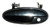OE Replacement Buick/Chevrolet/Oldsmobile Front Driver Side Door Handle Outer (Partslink Number GM1310133)