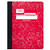 Mead Composition Book, Notebook, Wide Ruled, 9.75 x 7.5 Inch, Red (72245)