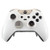 eXtremeRate Plain Solid White Faceplate Cover, Matte Front Housing Shell Case for Xbox One Elite Controller with Thumbstick Accent Rings