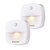 Vbestlife Stick-On Night Light, Motion Sensor Night Light, Warm White LED, Bedroom, Closet, Kitchen, Hallway, Stairs, Energy Efficient, Compact, 2-Pack