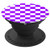 Checkerboard Purple and White | Check Pattern / Checkered - PopSockets Grip and Stand for Phones and Tablets