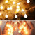 Tcamp Globe String Lights, 16.4FT 50 LED Christmas String Lights Battery Operated with Remote Timer, Warm White Fairy Lights for Christmas Tree Indoor Outdoor Patio Party Decoration [8 Working Modes]
