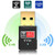 UVIA USB WiFi Adapter 600Mbps 2.4G/5G Dual Band Wireless WiFi Dongle Network Card for PC/Desktop/Laptop,Supports Windows 10/8/7/Vista/XP,Mac OS X 10.4-10.12 (Mini AC600)