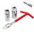 Senzeal T-handle Universal Spark Plug Tool Socket Universal Joint Spark Plug Socket Wrench 16/21mm Remover Installer