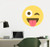 Emoji One Peel & Stick Wall Decal: Face with Stuck-Out Tongue and Winking Eye (12 in x 12 in)