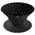 Dark Black with Polka dot Solid Color Background - PopSockets Grip and Stand for Phones and Tablets