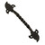 Iron Valley - 8' Fleur de Lis Door Pull - Grab Handle - Solid Cast Iron