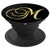 M Yellow Black Initial Monogram Capital Letter Name Art - PopSockets Grip and Stand for Phones and Tablets