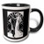 3dRose mug_41536_4"Art Deco Dancing Couple" Two Tone Black Mug, 11 oz, Multicolor