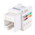 LINKOMM 10-Pack RJ45 Cat5e UTP Unshielded Keystone Jack (White)