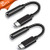 Onvian USB C Headphone Adapter, 2 Pack Type-C to 3.5mm Audio Earphones Jack Adapter Compatible with Google Pixel 2/2 XL/3/3XL/HTC U11/ Moto Z/Essential PH-1/Samsung More (TYC)