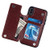 iPhone X Wallet Case with Card Holder, iPhone Xs Case, Brofans Premium PU Leather Kickstand Card Slots Case,Double Magnetic Clasp and Durable Shockproof Cover (Brown)