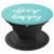 CHOOSE-HAPPY Pop-Socket with Inspirational Soft-Mint [White] - PopSockets Grip and Stand for Phones and Tablets