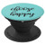 CHOOSE-HAPPY Pop-Socket with Inspirational Soft-Mint [Black] - PopSockets Grip and Stand for Phones and Tablets