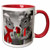 3dRose 101826_5 Ceramic Mug 11 oz Red/White