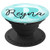 Reyna Name Aqua Teal Diamond Collapsible Phone Grip - PopSockets Grip and Stand for Phones and Tablets
