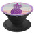 Purple Pineapple on Pink Blue Green Marbled Look - PopSockets Grip and Stand for Phones and Tablets