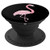 Pink Flamingo Pop Up Cellphone Holder Pop Out Socket Black - PopSockets Grip and Stand for Phones and Tablets