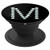 M Monogram Pop Socket - M Letter Pop Socket - Black Diamond - PopSockets Grip and Stand for Phones and Tablets