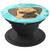 Funny Cute Teal Turquoise Marble Tan Pug Puggle Puppy - PopSockets Grip and Stand for Phones and Tablets