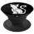 Marbled Cat Design - White And Black Marbled Design - PopSockets Grip and Stand for Phones and Tablets
