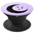 Crescent Moon With Stars On Purple Watercolor Background - PopSockets Grip and Stand for Phones and Tablets
