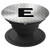 Letter E Phone Socket, Stainless Steel Monogram Initial E - PopSockets Grip and Stand for Phones and Tablets