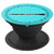 Clarinet Player Gift - Music Notes in Circle - Aqua - PopSockets Grip and Stand for Phones and Tablets