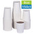 TashiBox 8 oz White Hot Drink Paper Cups - 150 Count - Coffee, Tea, Hot Cocoa