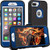 FOGEEK iPhone 8 Plus Case,iPhone 7 Plus Case,iPhone 6s Plus Case, Belt-Clip Protective Heavy Duty Kickstand [Shockproof] Cover Compatible for iPhone 8/7/6/6s Plus(Black and Blue)