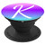 White Letter K Monogram On Teal Purple Pink Ombre Gradient - PopSockets Grip and Stand for Phones and Tablets