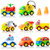EXERCISE N PLAY 48 Pieces Build Your Own Toy Cars Set Building Blocks Building Bricks, 8 Toddler Vehicles Early Educational Trucks Toys for Kids, Boys and Girls Gifts with Storage Box 