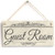 Meijiafei Guest Room - Rustic PVC Sign Plaque 10"x5"