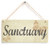 Meijiafei Sanctuary - Vintage Home Decor Sign Plaque 10"x5"