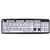 HDE Large Print Computer Keyboard Wired USB High Contrast White with Black Oversized Letters for Visually Impaired Low Vision Individuals