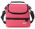 MIER 2 Compartment Small Lunch Bag for Men Women Kids Leakproof Cooler Lunch Tote with Shoulder Strap, Pink