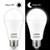 LOHAS A19 Dusk to Dawn Light Bulbs 100Watt Equivalent(12W LED), LED Sensor Light Daylight 5000K Auto on/off Bulb E26 Meduium Base, Sensor Security Light Bulb for Porch Front Door Garden Lights, 2Pack