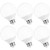 LOHAS G25 LED Globe Bulb, Vanity Light Bulb 40-45W Equivalent, Daylight (5000k) Bathroom Vanity Light, Make up Mirror LED Light for Home Lighting, E26 Edison Base 500LM, Not-Dimmable, Pack of 6
