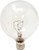 GE Lighting 11303 25-Watt 220-Lumen G16.5 Light Bulb with Candelabra Base, 12-Pack