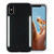 Wellerly iPhone Xs Max Case, LED Illuminated Selfie Light Cell Phone Case Cover [Rechargeable] Dual Light Up Luminous Selfie Flashlight Case for iPhone Xs Max 6.5inch (Black)